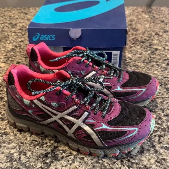 ASICS Women's Multicolor Athletic Shoes with box size 9.5 - Picture 1 of 9
